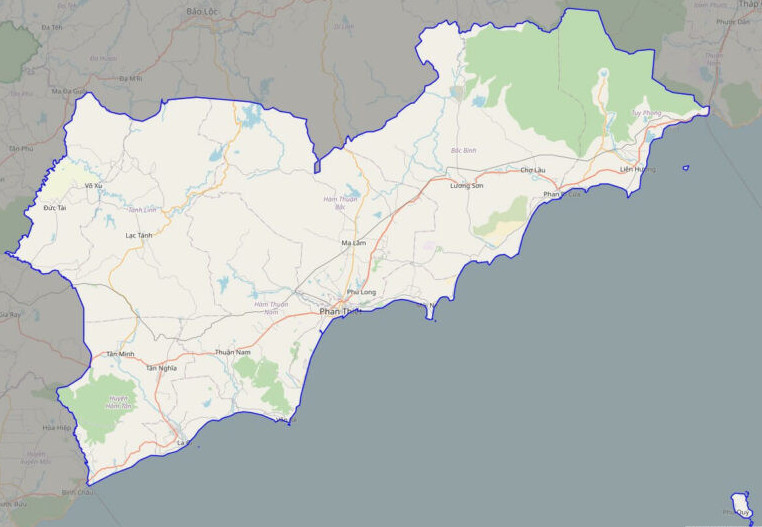 Bản đồ vệ tinh tỉnh Bình Thuận 