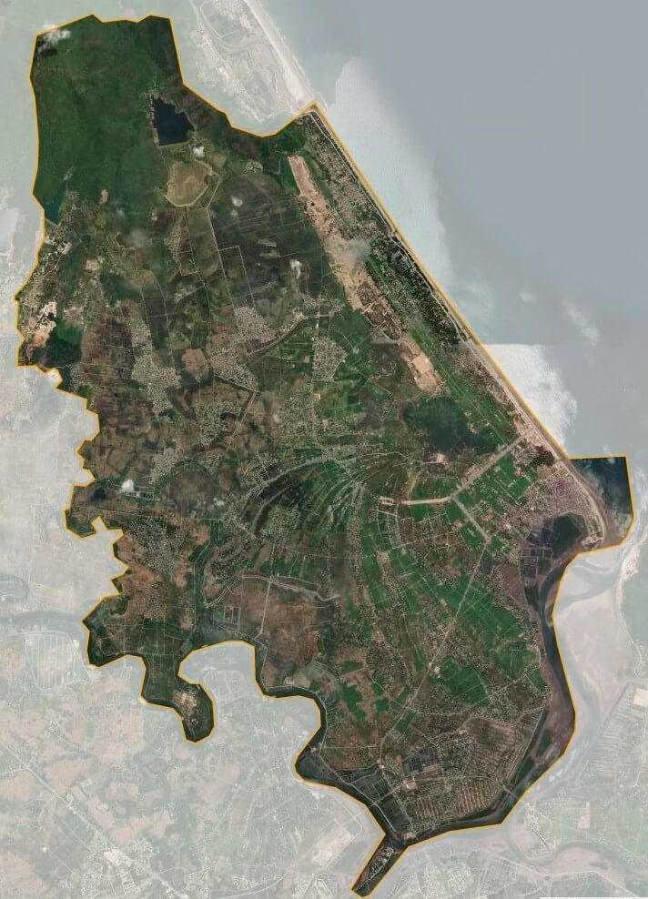 Bản đồ vệ tinh huyện Lộc Hà