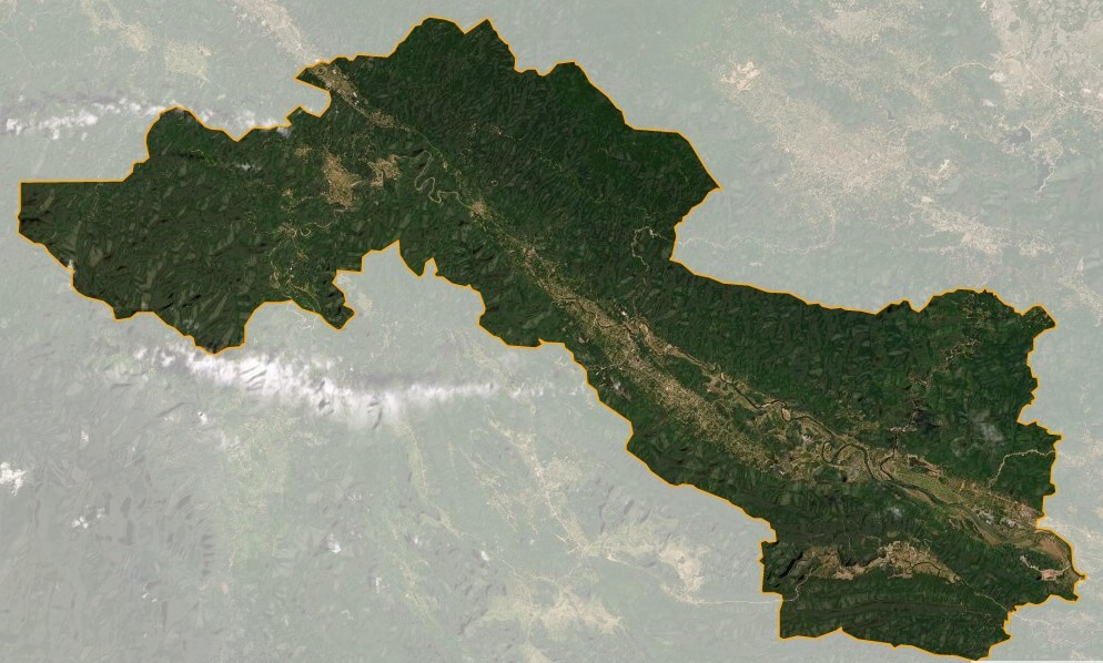 Bản đồ vệ tinh huyện Tuyên Hóa