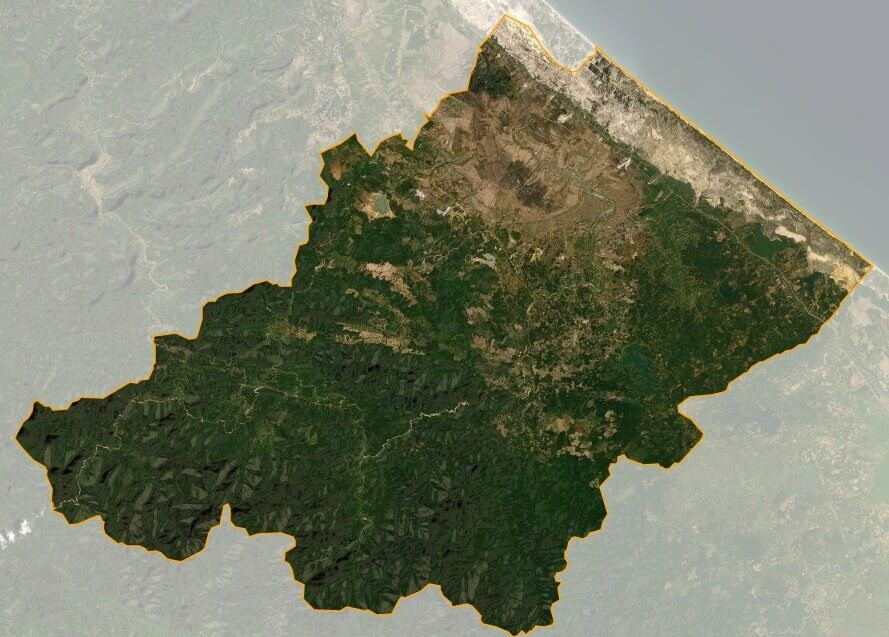 Bản đồ vệ tinh huyện Lệ Thủy