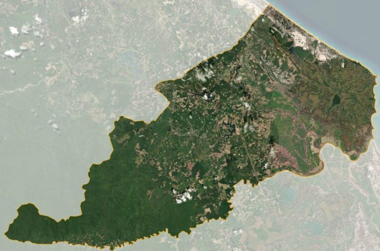 Bản đồ vệ tinh huyện Vĩnh Linh