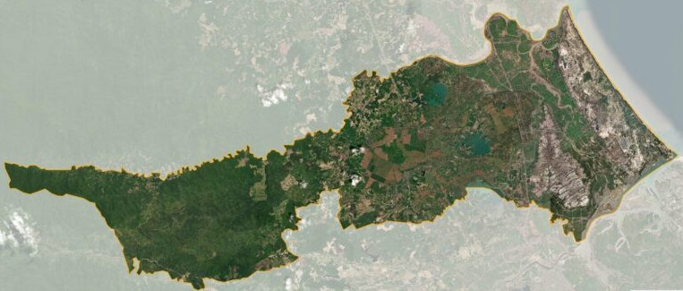 Bản đồ vệ tinh huyện Gio Linh