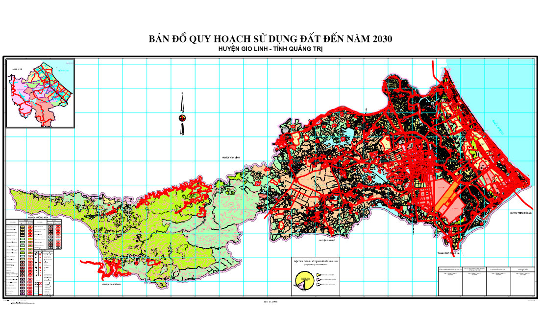Bản đồ quy hoạch huyện Gio Linh