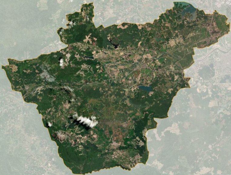 Bản đồ vệ tinh huyện Cam Lộ