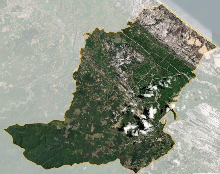 Bản đồ vệ tinh huyện Hải Lăng
