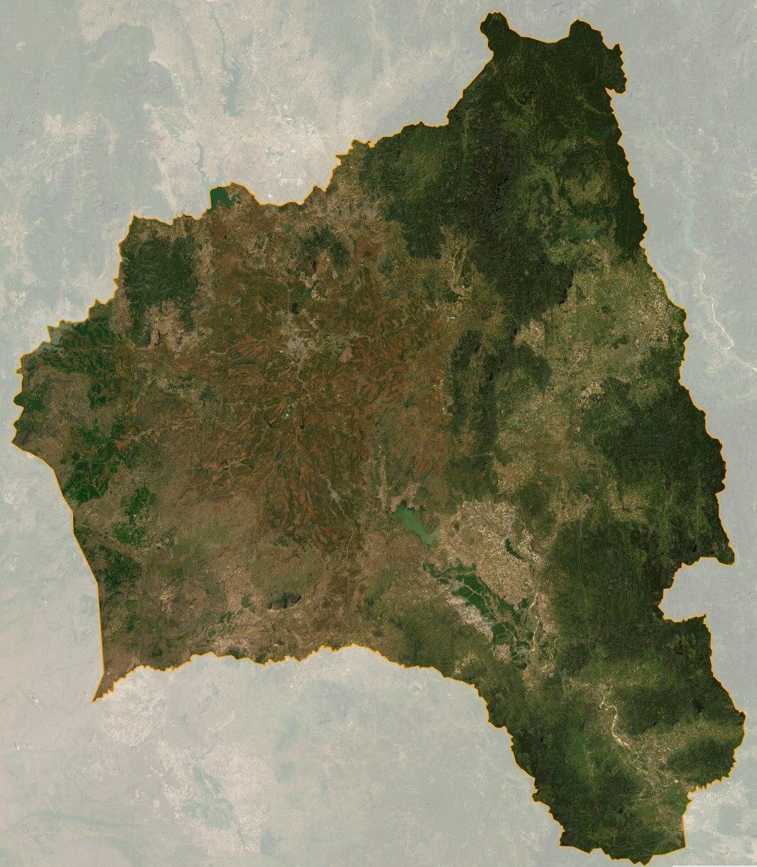 Bản đồ vệ tinh tỉnh Gia Lai