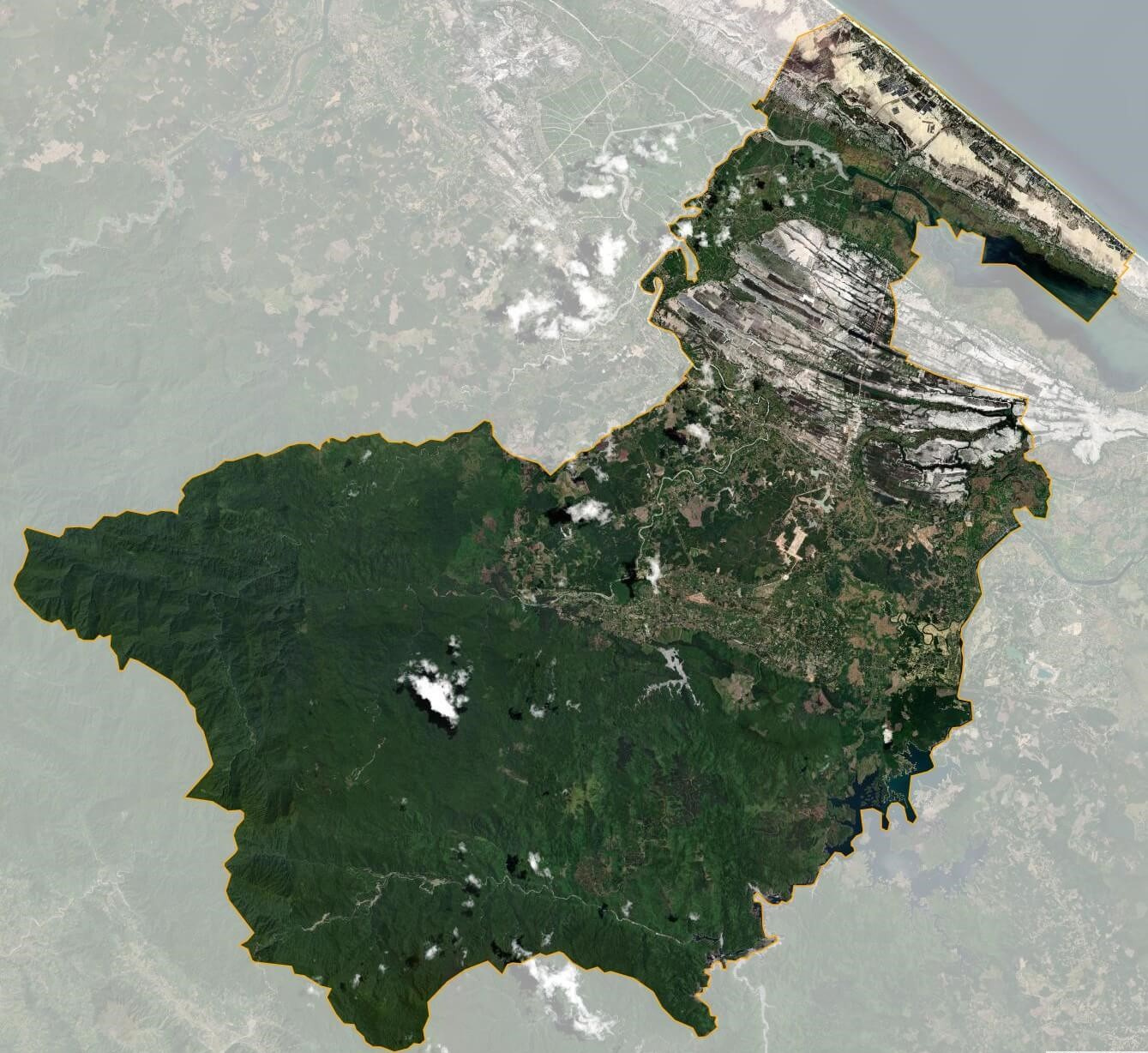 Bản đồ vệ tinh huyện Phong Điền