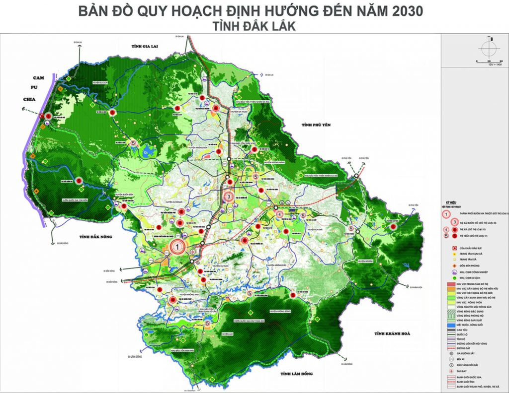 Bản đồ quy hoạch Tỉnh Đắk Lắk