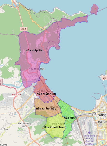 Bản đồ Quận Liên Chiểu, Đà Nẵng | Meey Map