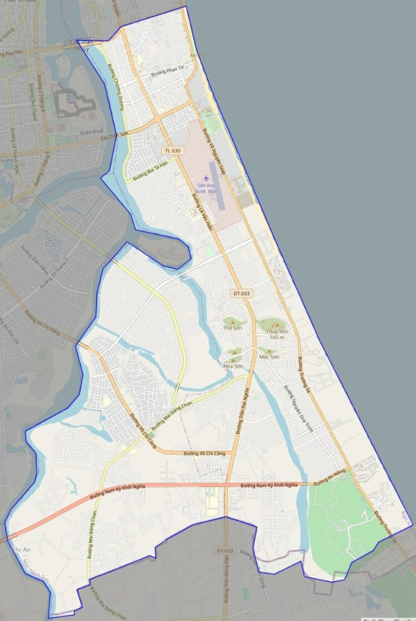 Bản đồ giao thông quận Ngũ Hành Sơn