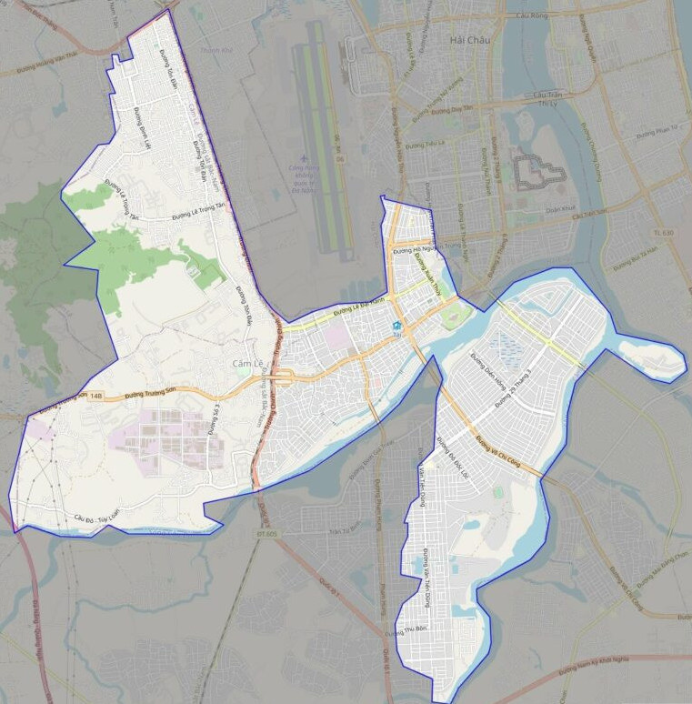 Bản đồ giao thông quận Cẩm Lệ