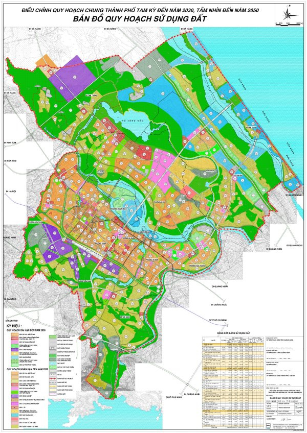 Bản đồ quy hoạch Thành phố Tam Kỳ