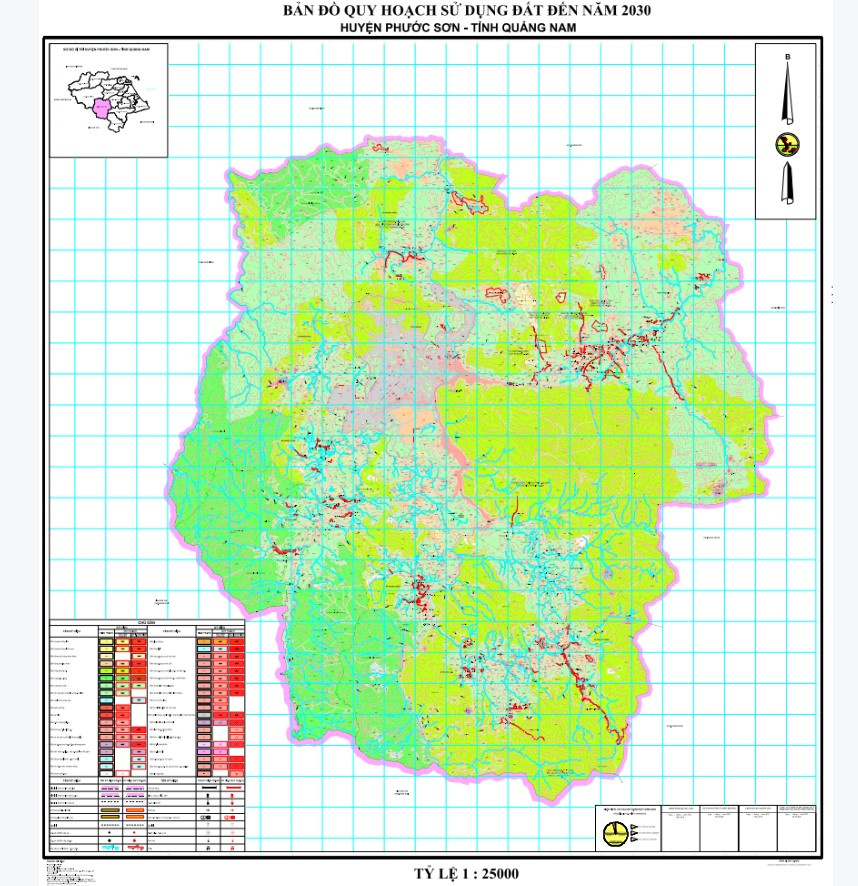 Bản đồ quy hoạch huyện Phước Sơn