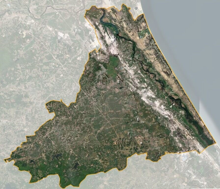 Bản đồ vệ tinh huyện Thăng Bình