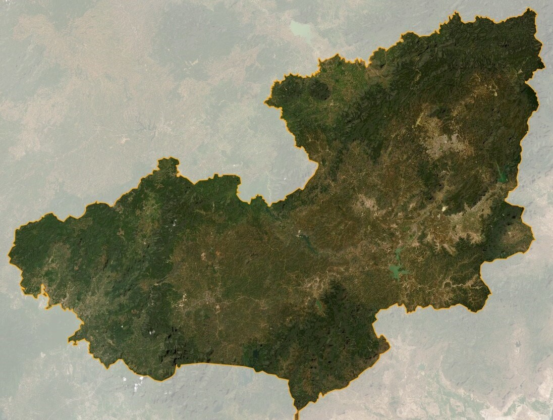 Bản đồ vệ tinh tỉnh Lâm Đồng