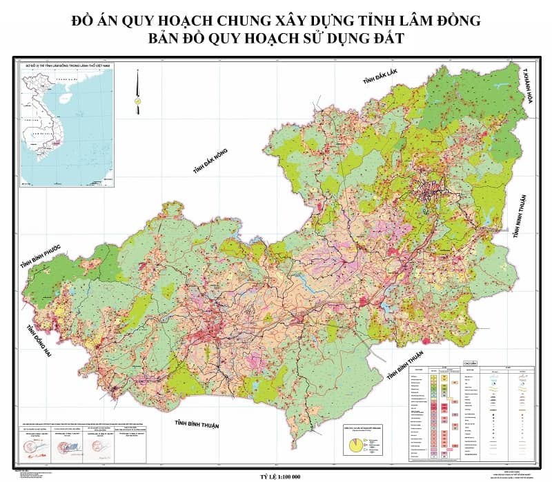 Bản đồ quy hoạch tỉnh Lâm Đồng