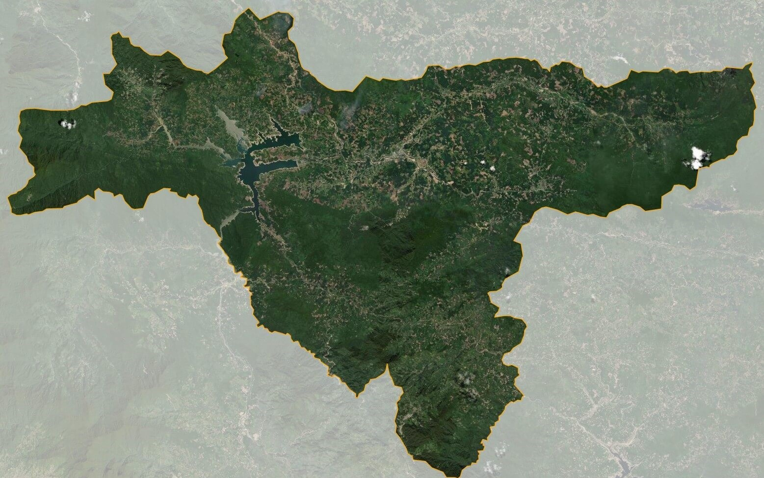 Bản đồ vệ tinh huyện Trà My