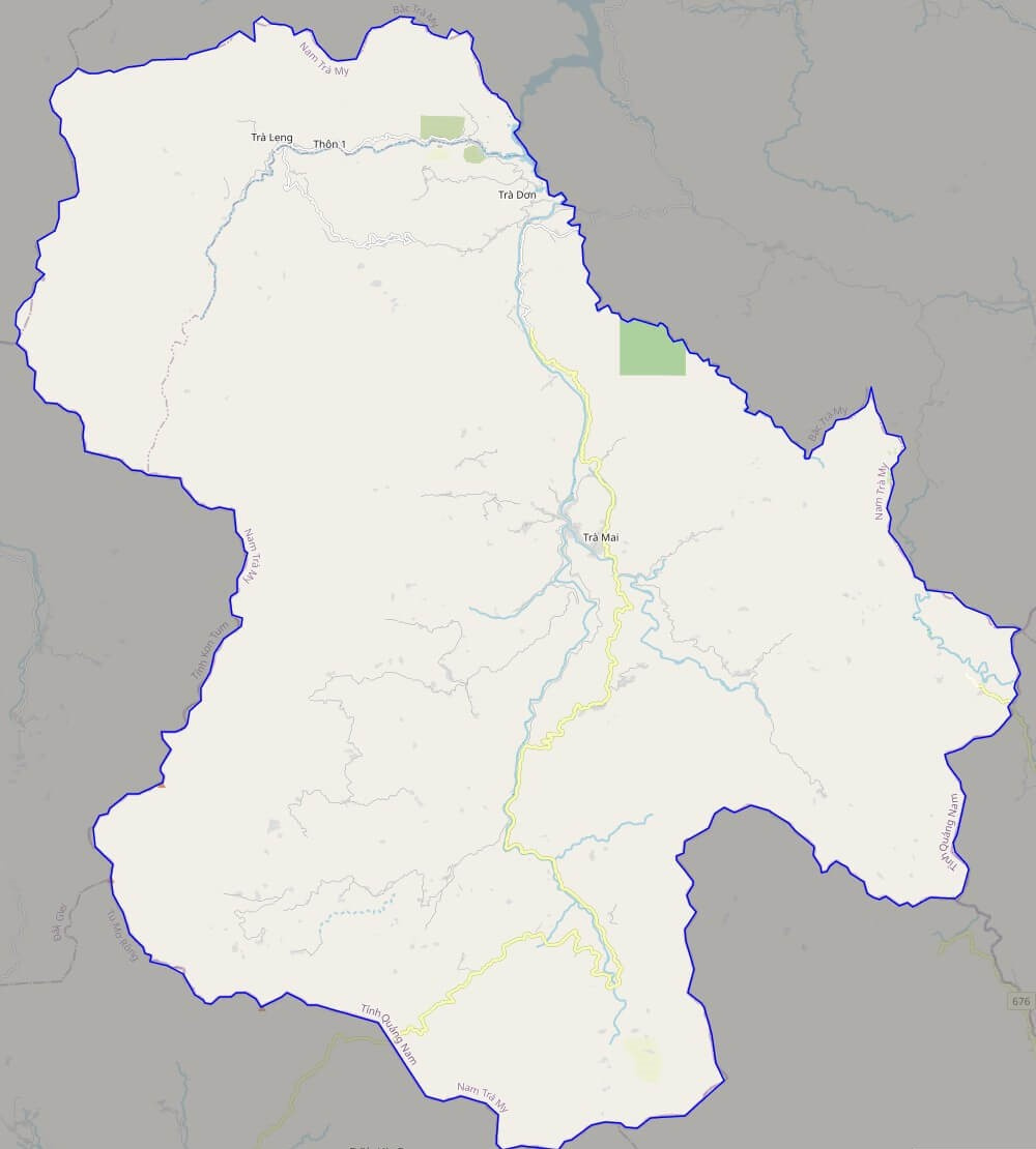 Bản đồ giao thông huyện Nam Trà My