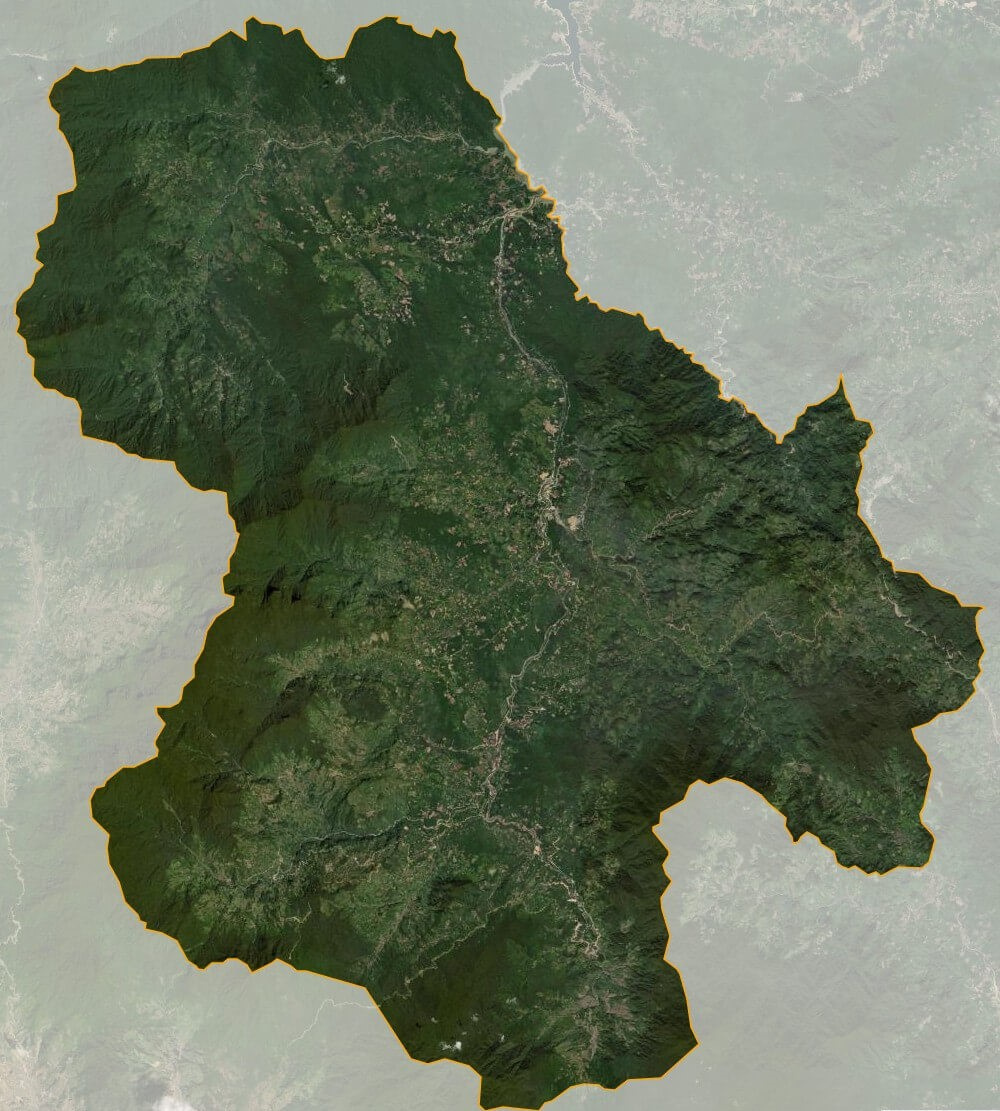 Bản đồ vệ tinh huyện Nam Trà My