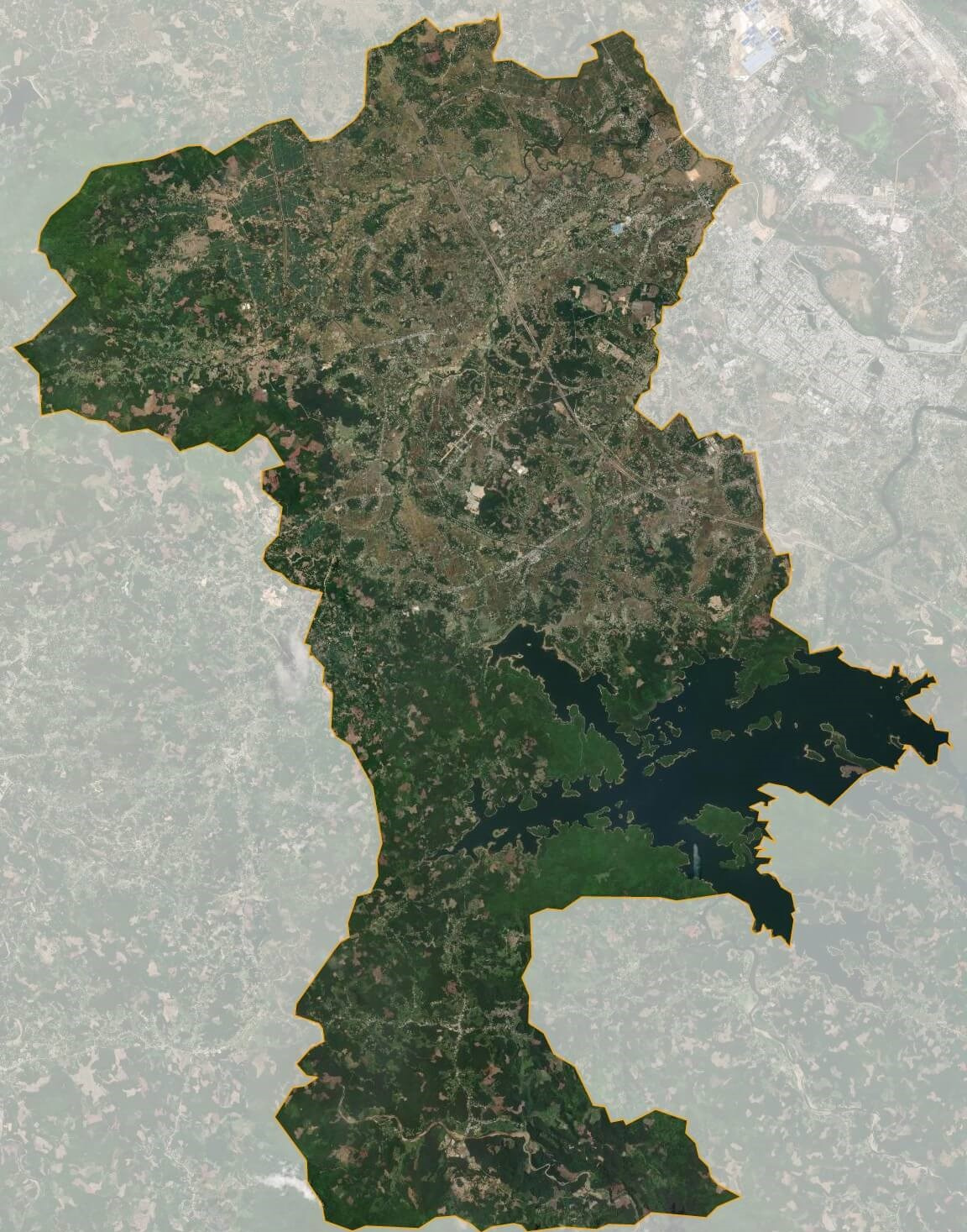Bản đồ vệ tinh huyện Phú Ninh