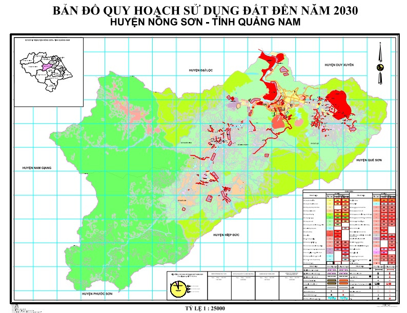 Bản đồ quy hoạch huyện Nông Sơn
