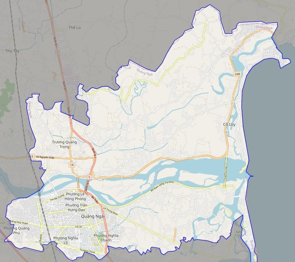 Bản đồ giao thông TP Quảng Ngãi