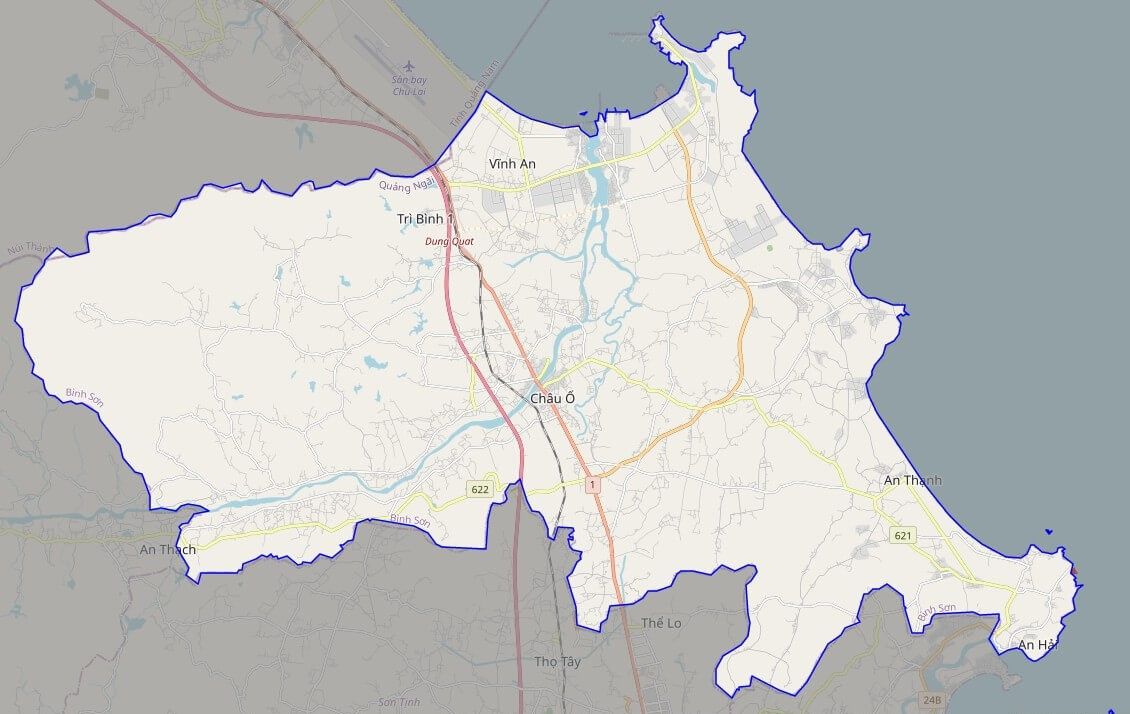 Bản đồ giao thông huyện Bình Sơn