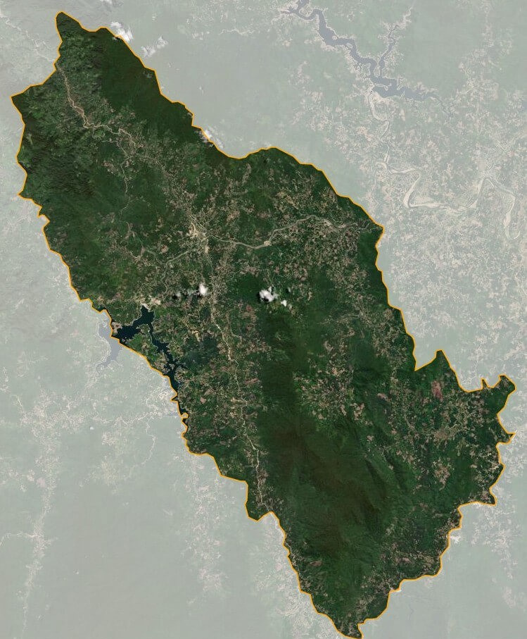 Bản đồ vệ tinh huyện Sơn Tây