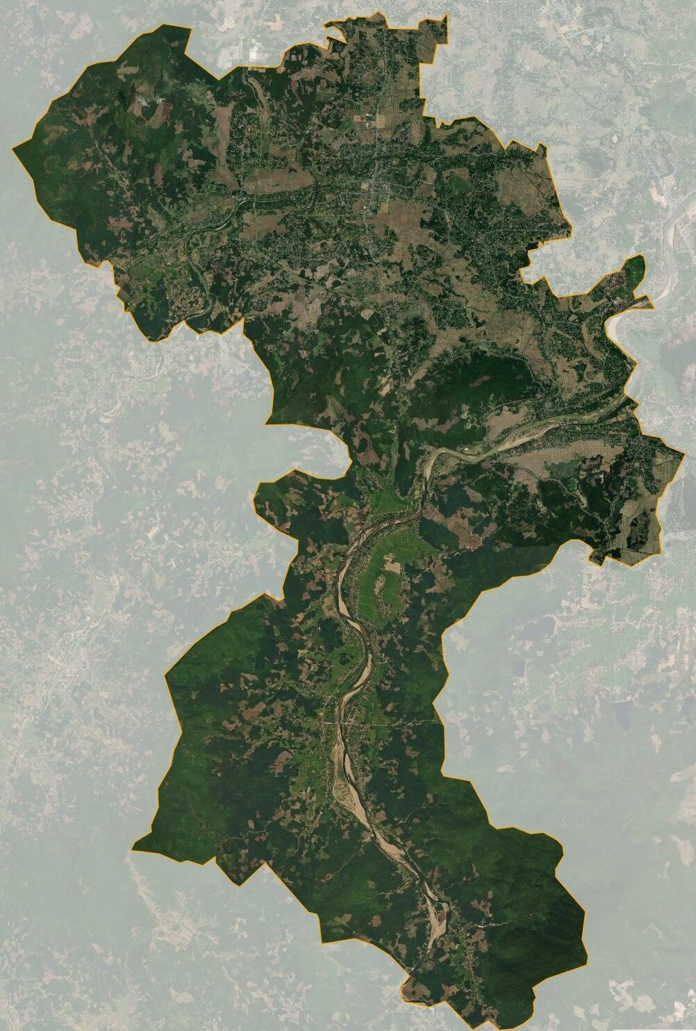 Bản đồ vệ tinh huyện Nghĩa Hành