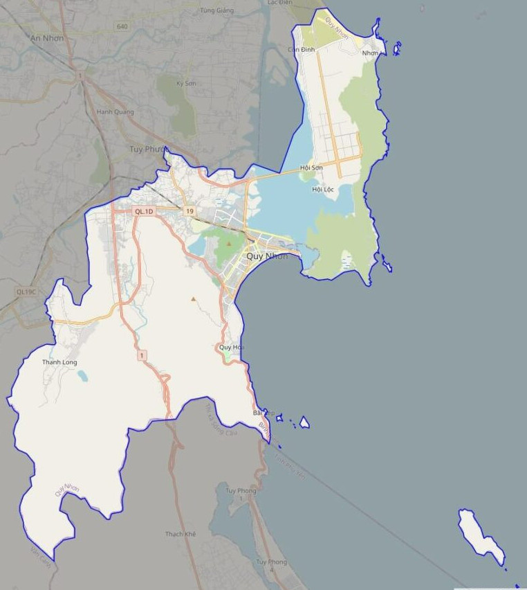 Bản đồ giao thông Thành phố Quy Nhơn