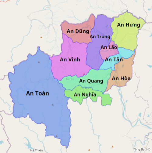 Bản đồ hành chính huyện An Lão