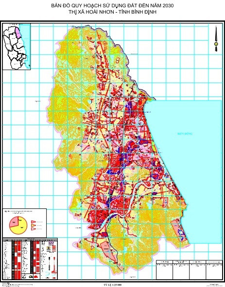 Bản đồ quy hoạch thị xã Hoài Nhơn
