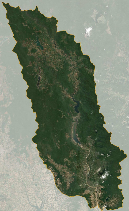 Bản đồ vệ tinh huyện Vĩnh Thạnh
