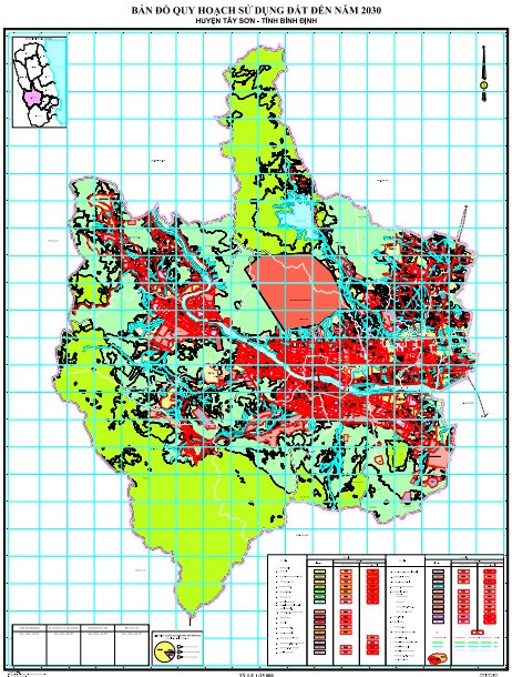 Bản đồ quy hoạch huyện Tây Sơn
