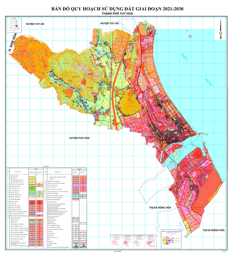 Bản đồ quy hoạch thành phố Tuy Hòa 