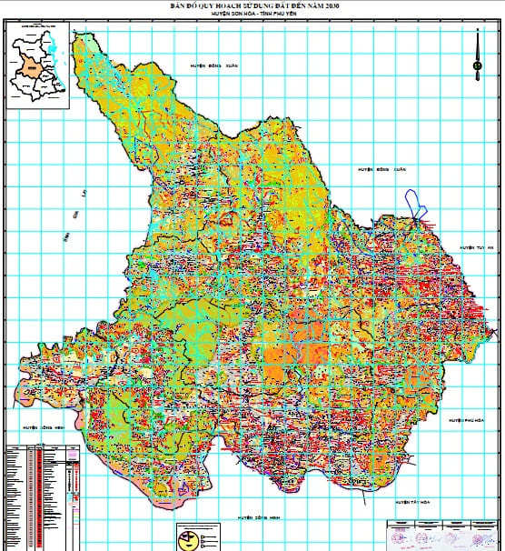 Bản đồ quy hoạch huyện Sơn Hòa