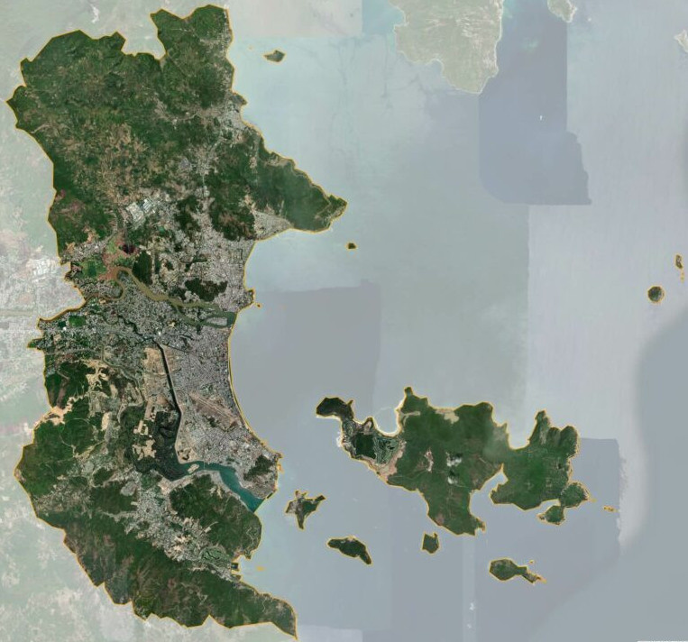 Bản đồ vệ tinh TP Nha Trang
