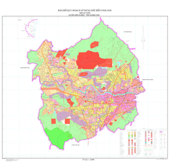 Bản đồ quy hoạch huyện Diên Khánh