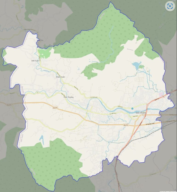 Bản đồ giao thông huyện Diên Khánh
