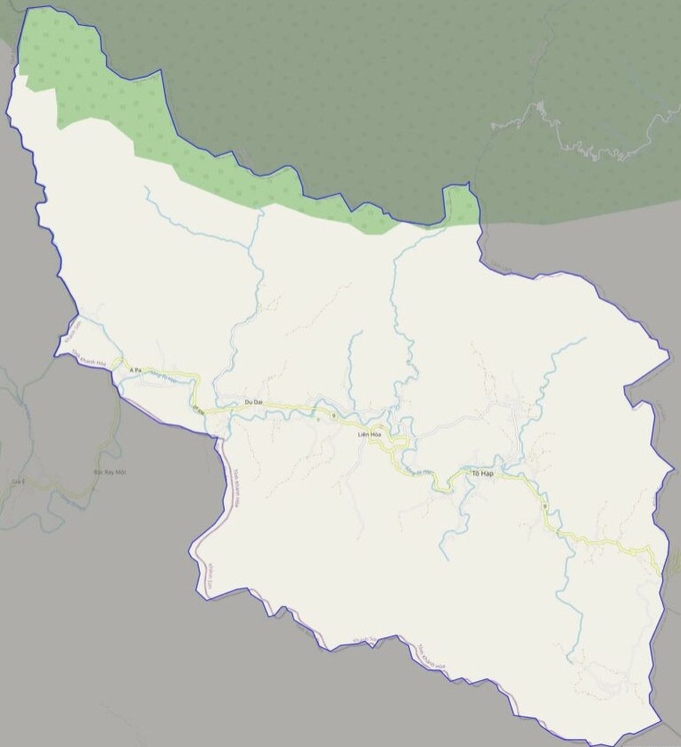 Bản đồ giao thông huyện Khánh Sơn