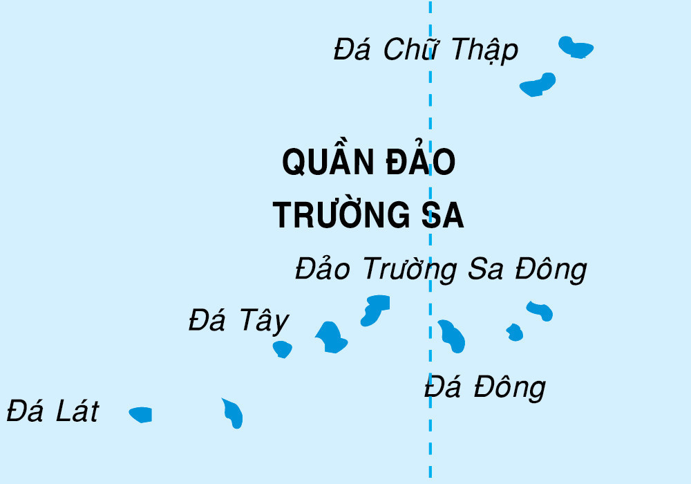 Bản đồ hành chính huyện Trường Sa