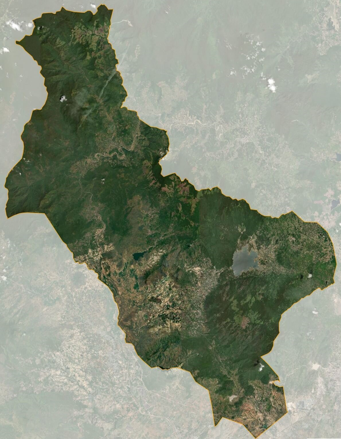 Bản đồ vệ tinh huyện Bác Ái