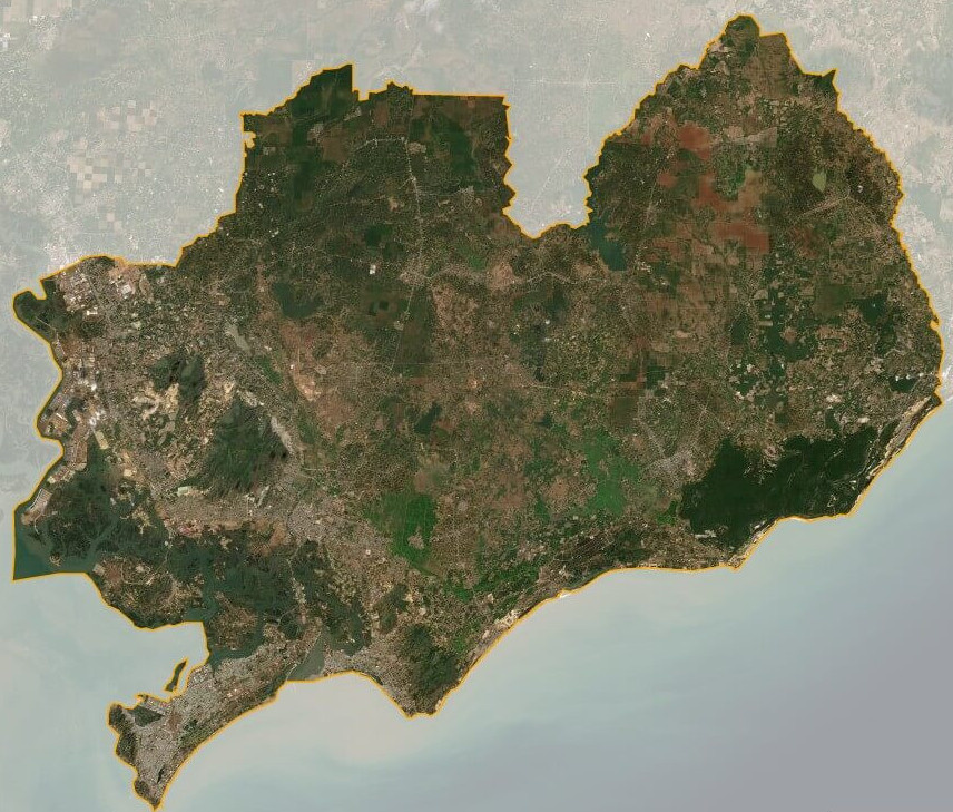 Bản đồ vệ tinh tỉnh Bà Rịa-Vũng Tàu