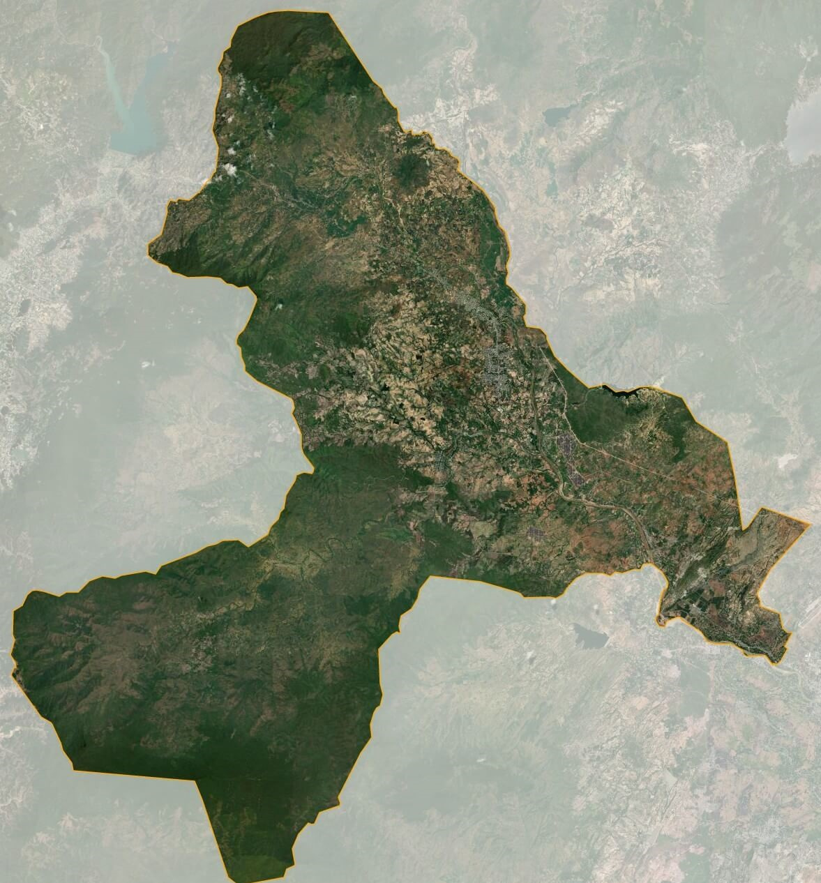 Bản đồ vệ tinh huyện Ninh Sơn