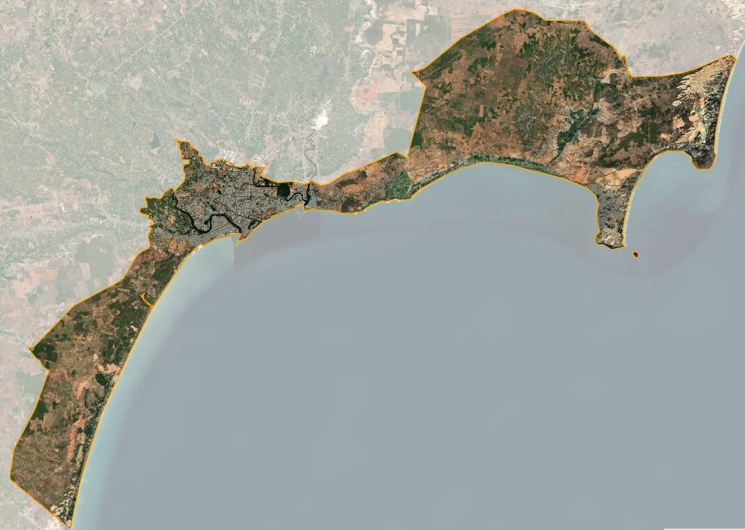 Bản đồ vệ tinh thành phố Phan Thiết