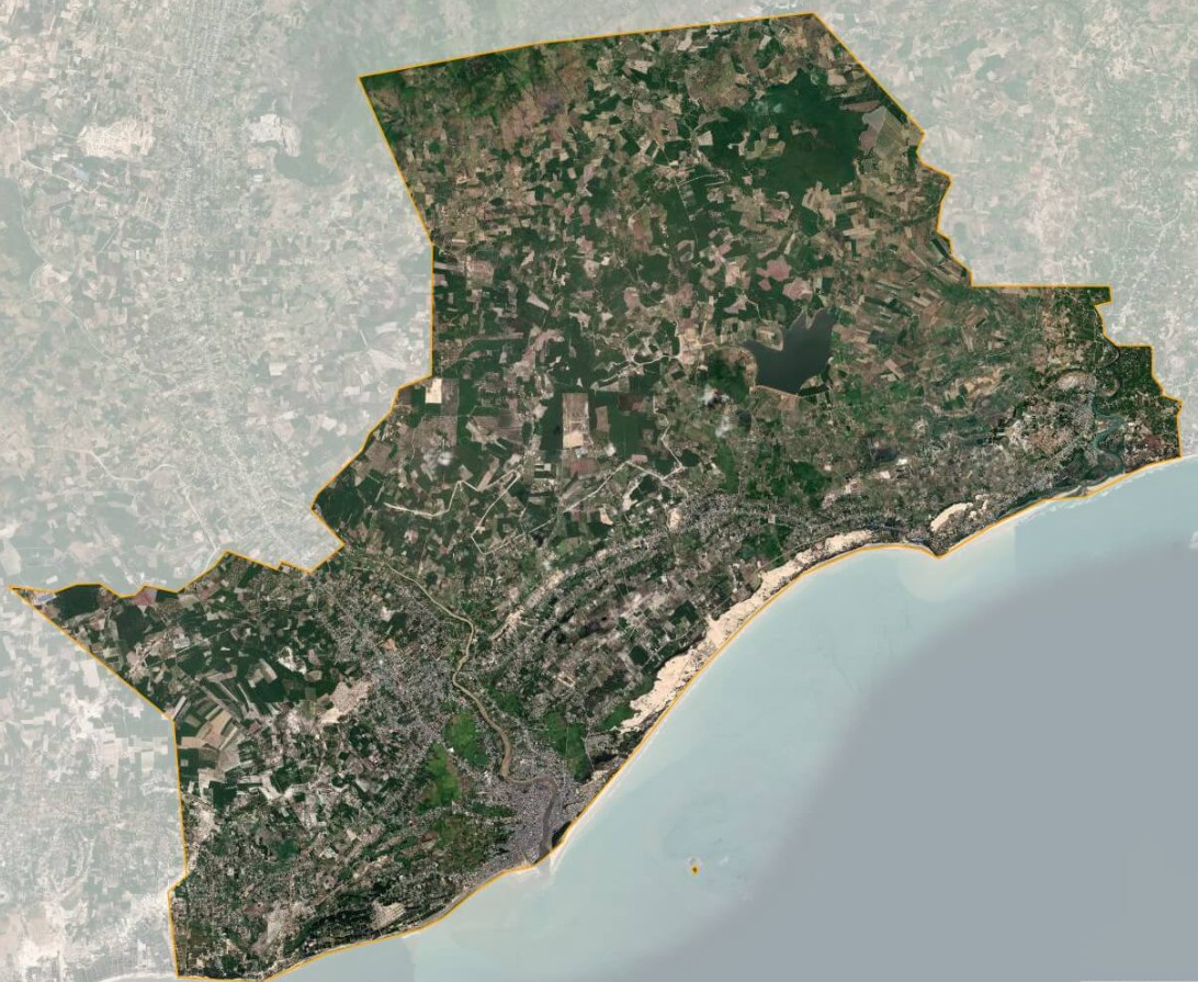 Bản đồ vệ tinh thị xã La Gi