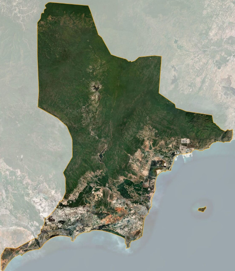 Bản đồ vệ tinh huyện Tuy Phong