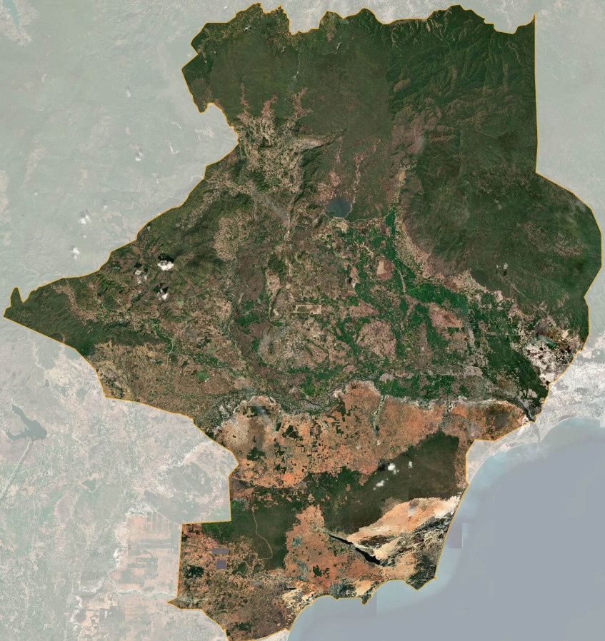 Bản đồ vệ tinh huyện Bắc Bình