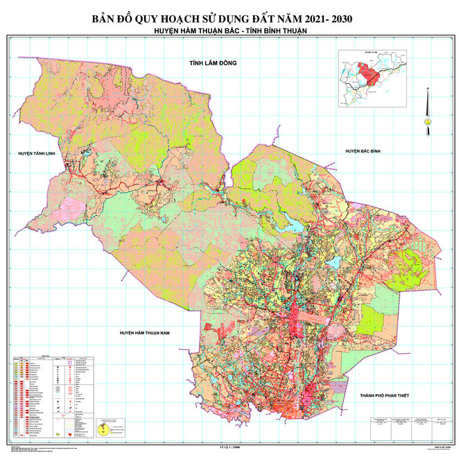 Bản đồ quy hoạch huyện Hàm Thuận Bắc