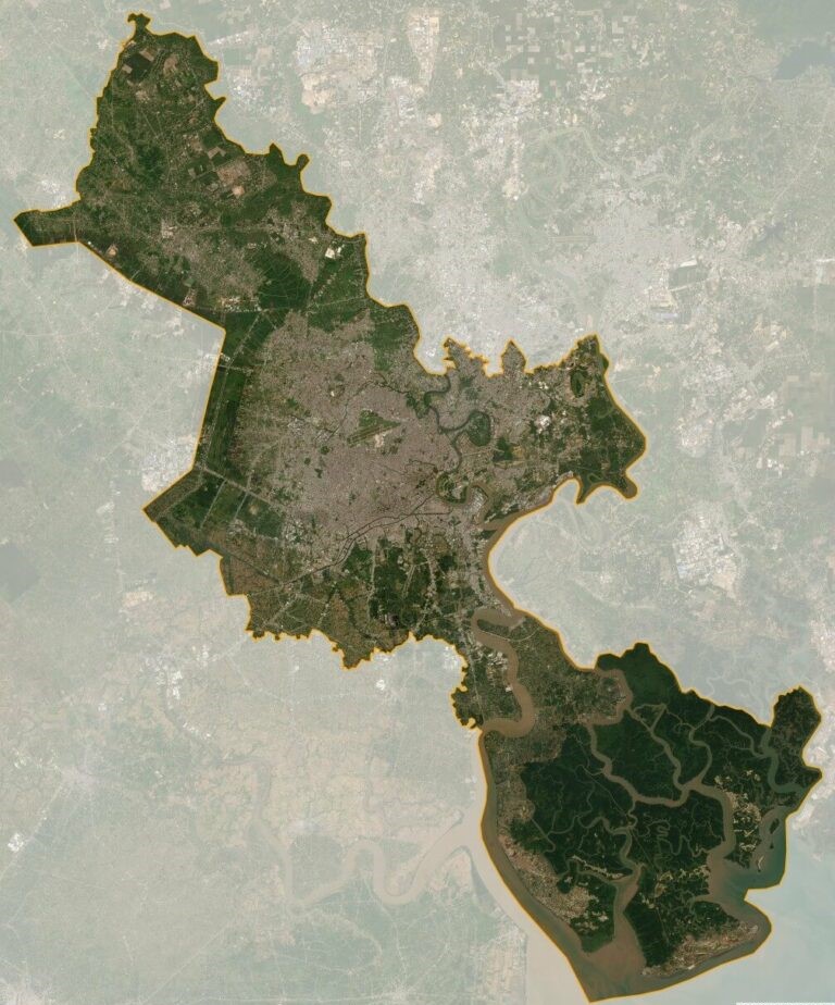 bản đồ vệ tinh thành phố hồ chí minh